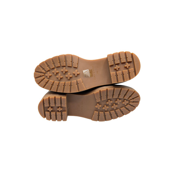 Tory Burch Miller Suede Chestnut Combat Boots Size 8 - Picture 7 of 7